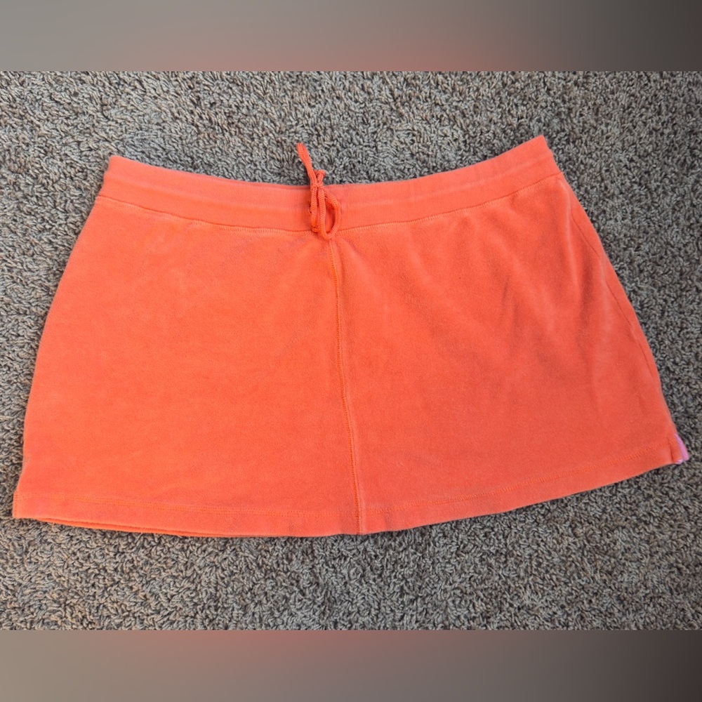 Vintage Lilly Pulitzer Vibrant Orange Terry Cloth Skirt